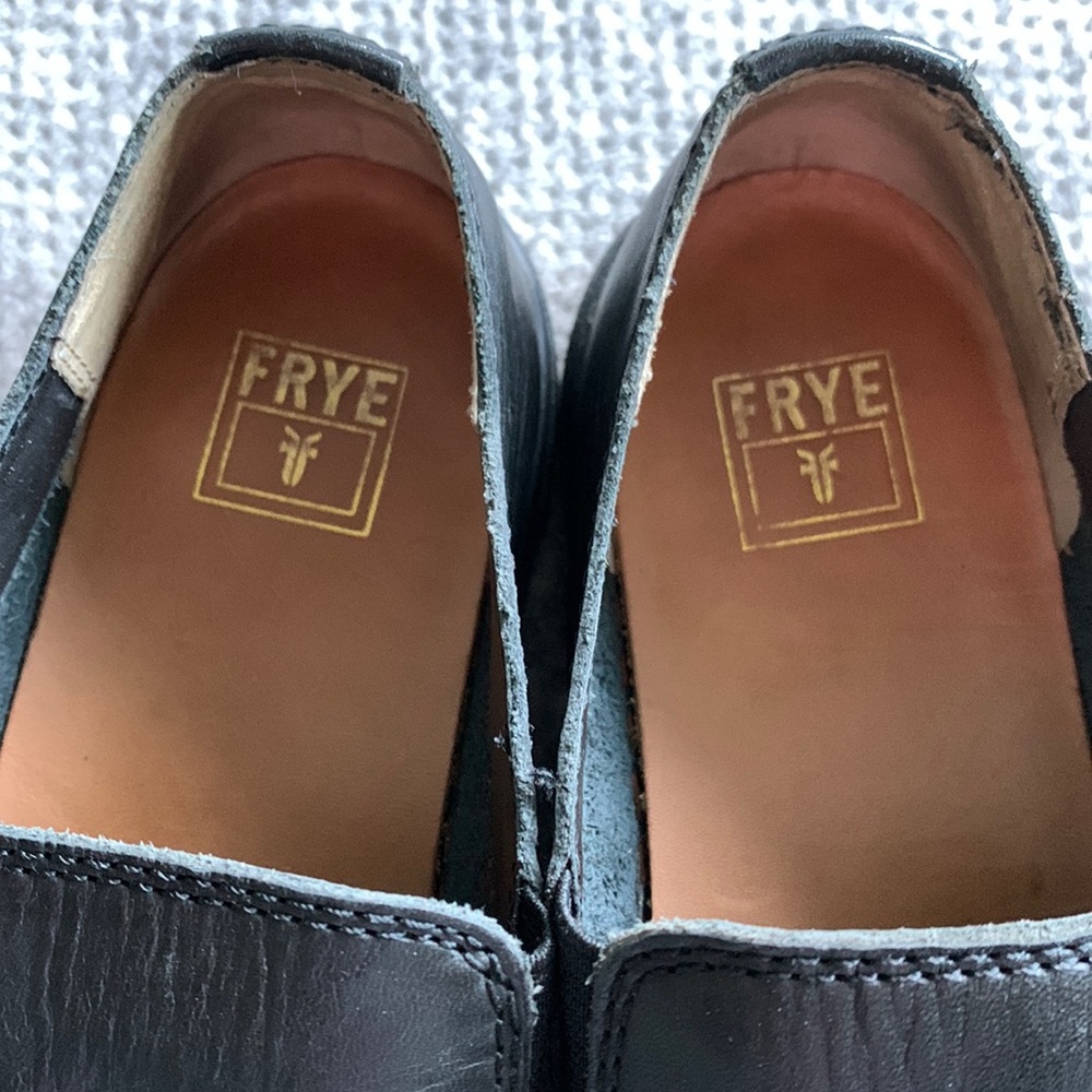 Frye leather slip on size 7.5